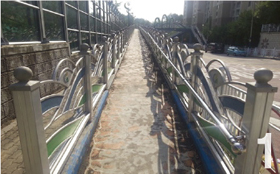 arrangement of a exist pavement