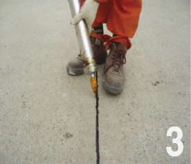 Insert guss joint repair material