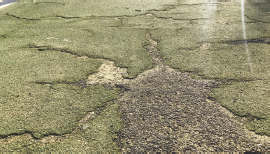 Crack of pavement surface