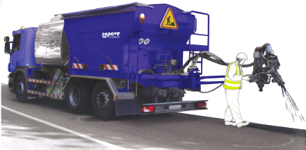 Pothole repair patching machine