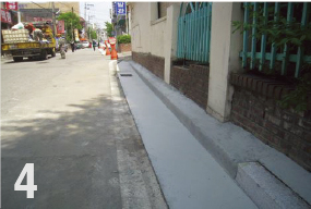 Gutter, boundary stone repair