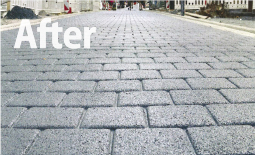 >Latex stamped Asphalt